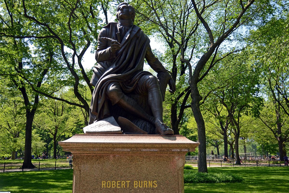 06D Robert Burns Statue By Sir John Steell In Literary Walk At The South End Of The Mall In Central Park Midpark 66 St